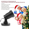 Miniatyrbild 2 av 5: Vattentät Utomhus/inomhus 4w 4 Led Färgglad Ledprojektor Julprojektor