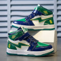 Miniatyrbild 2 av 5: Barn Sneakers Andas Pojkar Flickor Skateboard Skor Löparskor 8136 Green 28