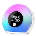 Miniatyrbild 1 av 5: Wake Up Light ljus väckarklocka med bluetooth högtalare, väckarklocka barn med nattlampa, resor