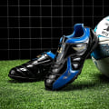 Miniatyrbild 3 av 5: Fotbollsskor för barn Pojkar Flickor Fotbollsskor Grästräning Sport Skor Sneakers Yj22030 BlackBlue 34
