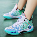 Miniatyrbild 5 av 5: Barn Basketskor Mode Pojkar Flickor Sneakers Andas Sportskor 2207 Cyan 32