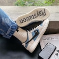 Miniatyrbild 3 av 4: Herr Sneakers Andas Dam Skateboard Skor Löparskor YJJ092 WhiteBlue 44