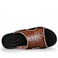 Miniatyrbild 2 av 5: Herrtofflor Halkfria sandaler Mode strandskor för kvinnor q7 Brown 41