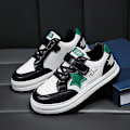Miniatyrbild 2 av 5: Pojkar Flickor Sneakers Andas Skateboarding Skor Barn Löparskor 2366 BlackGreen 34