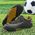 Miniatyrbild 1 av 4: Fotbollsskor för pojkar Halkfria fotbollsskor Klossar Gräs Fotbollssneakers Yj6192 Black 37