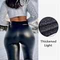 Miniatyrbild 1 av 5: Pu Läder Leggings Dam Sexiga Höfter Push Up Leggings Flickor Xxl Byxor Pencil Byxor Hög midja Casual Leggings Ny, förtjockad ljus M