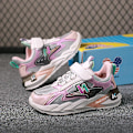Miniatyrbild 2 av 5: Barn Sneakers Andas löparskor Mode Pojkar Flickor Sportskor 3Au8909 Pink 34