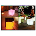 Miniatyrbild 4 av 4: 16 Color Cube Led Light Bar Laddning Fjärrkontroll Ktv Restaurang Utomhus Square Pall Bordslampa
