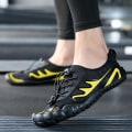 Miniatyrbild 4 av 4: Vattenskor för män Quick-Dry Aqua Yoga Skor Barefoot Beach Sportskor Yjs202 BlackYellow 40