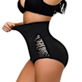 Miniatyrbild 3 av 4: High Waist Mesh Andas Shapewear För Dam Magkontroll Trosor Body Shaper Underkläder Justerbar midja Cincher Brief 2021,beige 4XL