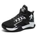 Miniatyrbild 1 av 5: Basketskor för barn Mode halkfria sneakers Andas sportskor A801 BlackWhite 31