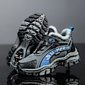 Miniatyrbild 2 av 5: Barn vandringsskor Andas sneakers Halkfria Pojkar Flickor Vinterskor X899 GrayBlue 34