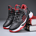 Miniatyrbild 2 av 5: Basketskor för barn Mode Halkfria sneakers Sportskor som andas Yj008 BlackRed 32