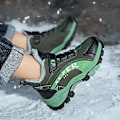 Miniatyrbild 4 av 5: Barn vandringsskor Andas sneakers Halkfria Pojkar Flickor Vinterskor X899 BlackGreen 36