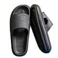 Miniatyrbild 1 av 5: Summer Slides Tofflor Plattform Strandsandaler Unisex Tofflor Snabbtorkande Black 40-41