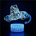 Miniatyrbild 1 av 5: 3D Illusion lampa 7 färger Optical Change Touch Light USB och fjärrkontroll Art Deco gör en romantisk