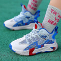 Miniatyrbild 3 av 5: Barn Basketskor Andas Sneakers Trendiga Casual Skor Löparskor Yj2256 BlueRed 38