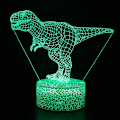 Miniatyrbild 1 av 5: 3D Illusion lampa 7 färger Optical Change Touch Light USB och fjärrkontroll Art Deco gör en romantisk