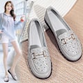 Miniatyrbild 5 av 5: Kvinnors casual Andas Loafers Mode sjuksköterskeskor 2D6597-1 Gray 39