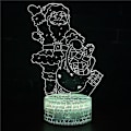 Miniatyrbild 1 av 5: 3D Illusion lampa 7 färger Optical Change Touch Light USB och fjärrkontroll Art Deco gör en romantisk