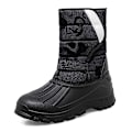 Miniatyrbild 1 av 5: Herr Dam Vinterstövlar Snow Boot Plysch Varma Skor Vattentät Boot 2113S Black 41