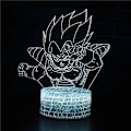 Miniatyrbild 1 av 4: 3D Illusion lampa 7 färger Optical Change Touch Light USB och fjärrkontroll Art Deco gör en romantisk