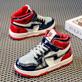 Miniatyrbild 3 av 5: Barn Sneakers Andas Pojkar Flickor Skateboard Skor Löparskor 8136 Red 34