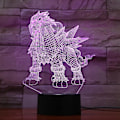 Miniatyrbild 1 av 2: Entei 3d Led Nattljus Sovrumsbordslampa Ändrar färg