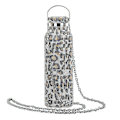 Miniatyrbild 1 av 5: 350ml/500ml/750ml isolerad flaska strass inlagd thermal rostfritt stål Barnisolerad vattenkopp för resor Leopard Golden 750ML