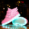 Miniatyrbild 4 av 5: Barnskor Pojkar Led Light Up Skor Pojkar Flickor Sportlöparskor 2L1188 Pink 34