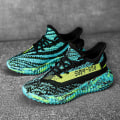 Miniatyrbild 4 av 5: Sneakers som andas löparskor Mode Pojkar Flickor Sportskor 3A9906 BlackGreen 32