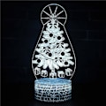 Miniatyrbild 1 av 5: 3D Illusion lampa 7 färger Optical Change Touch Light USB och fjärrkontroll Art Deco gör en romantisk
