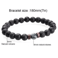 Miniatyrbild 5 av 5: Men Blet St Bead Buddha Blet Chakra Lava St Diffuser Blets Men Smycken