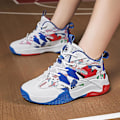 Miniatyrbild 4 av 5: Barn Basketskor Mode Pojkar Flickor Sneakers Sportskor som andas 2L7066 WhiteBlue 35