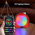 Miniatyrbild 3 av 3: Divoom Planet-11 - Trådlös Smart Bordslampa, Programmerbar Mood Light med RGB LED,Röd