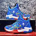 Miniatyrbild 3 av 5: Basketskor för barn Andas Sneakers Trendiga Casual Skor Löparskor Yj559 Blue 37