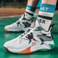 Miniatyrbild 2 av 4: Basketskor för män Mode Halkfria sneakers Sportskor som andas Yjk808 WhiteGreen 42