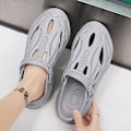 Miniatyrbild 4 av 5: Strandskor för herr utomhus damsandaler Water Mock Slippers 8801 Grey 41