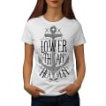 Miniatyrbild 1 av 3: Lower Than Heaven Whitet-shirt för kvinnor XL