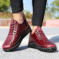 Miniatyrbild 4 av 5: Dammode för äldre mode Casual Plus bomullsskor Vintersportskor 2L7712 Red 40