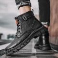 Miniatyrbild 4 av 5: Herr Martin Boot Kvinnor Korta Kängor Med Snörning Chunky Låg Klack Mid-Calf Boots 2Kbd104 43