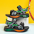Miniatyrbild 3 av 5: Pojkar Strandtofflor Modesandaler Utomhus Halkfria inomhusskor 3Bcb638 Green 34