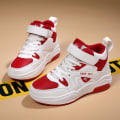 Miniatyrbild 2 av 5: Barn Sneakers Andas Pojkar Flickor Skateboard Skor Löparskor M1688 WhiteRed 37