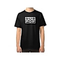 Miniatyrbild 1 av 4: Sub Pop Records Distressed Logo Print - Seattle Grunge Label T-shirt M