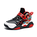 Miniatyrbild 1 av 5: Barn Basketskor Mode Pojkar Flickor Sneakers Andas Sportskor 7692 BlackRed 34