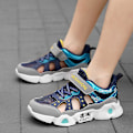 Miniatyrbild 5 av 5: Sneakers för barn för pojkar, flickor, löpning tennisskor, lätt andas sport, atletisk 3B821 Blue 30