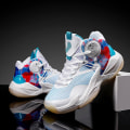 Miniatyrbild 4 av 5: Pojkar Flickor Basketskor Barn Sneakers Andas Sportskor 3331 Blue 33