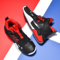 Miniatyrbild 2 av 5: Basketskor för män Mode Dam Sneakers Andas Sportskor 3A816 BlackRed 39