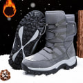 Miniatyrbild 2 av 5: Herr Dam Vinterstövlar Snow Boot Plysch Varma Skor Vattentät Boot 2K219 Gray 43