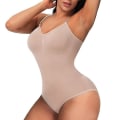 Miniatyrbild 2 av 5: Lequeen Shapewear För Kvinnor Invisible Body Shaper Slimming Belly Underkläder för viktminskning Waist trainer Magkontroll Body, brun M